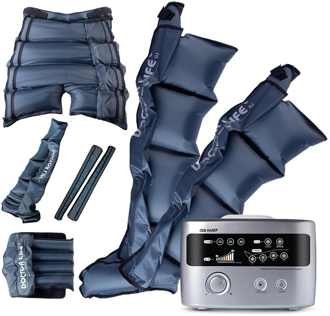 닥터라이프 공사지압박 순환장치 다리커브+팔커브+허리커브 세트, V7MAX, 실버