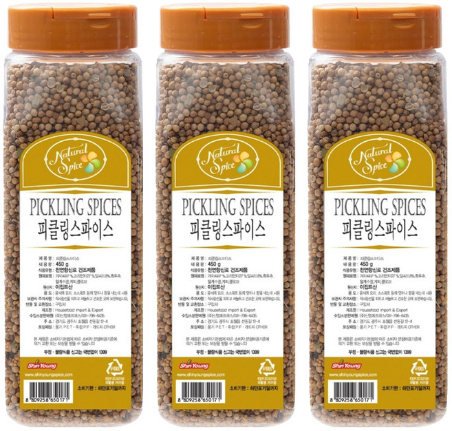 내츄럴스파이스 피클링 스파이스, 450g, 3개