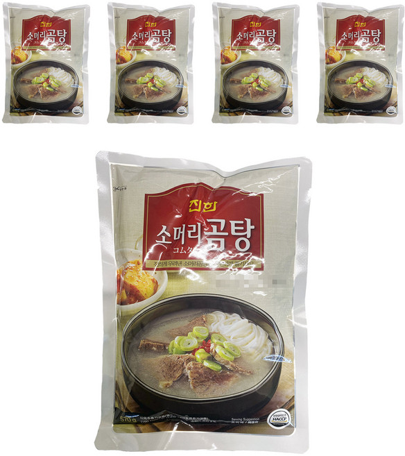 진한 소머리곰탕, 570g, 5개