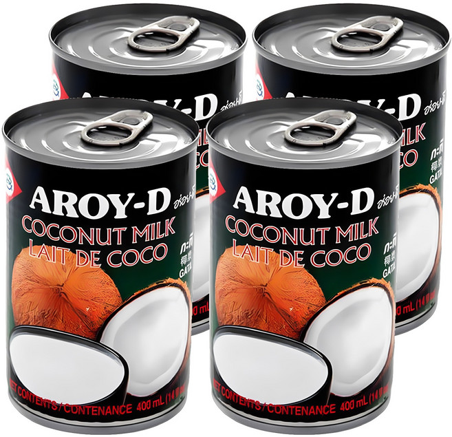 AROY-D 安德利 椰奶, 400ml, 4個