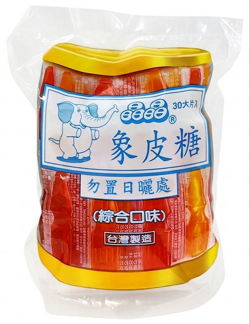 晶晶 象皮糖 綜合口味, 420g, 1包