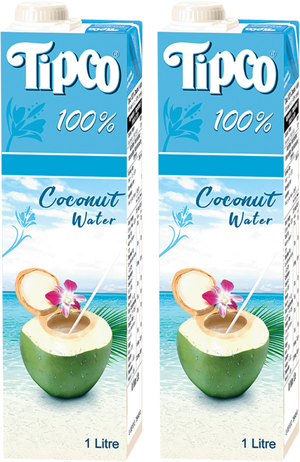 Tipco 100%椰子水, 1L, 2瓶