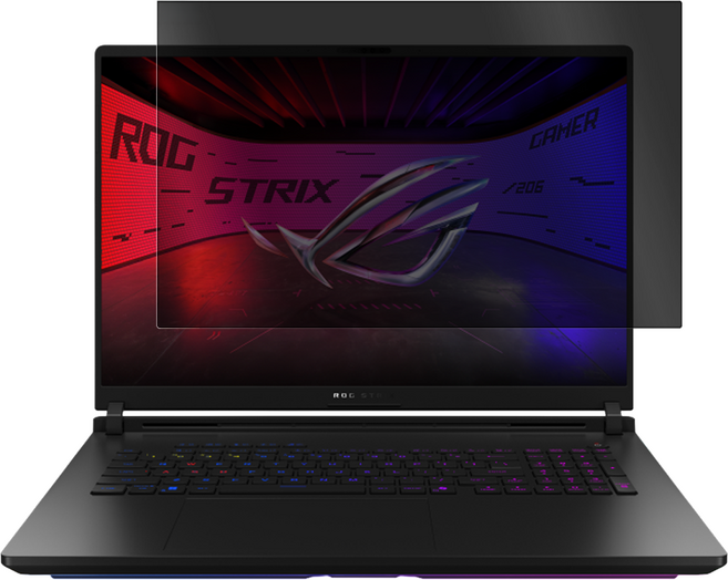YADI 亞第 水之鏡防窺片 PB插卡隱貼 MSI ROG Strix SCAR 18 2025 G835 16 : 10 專用 PF4PPB-W180 18吋, 1個