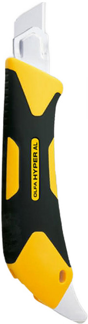 OLFA 美工刀 L5-AL, 黑色 + 黃色, 1個