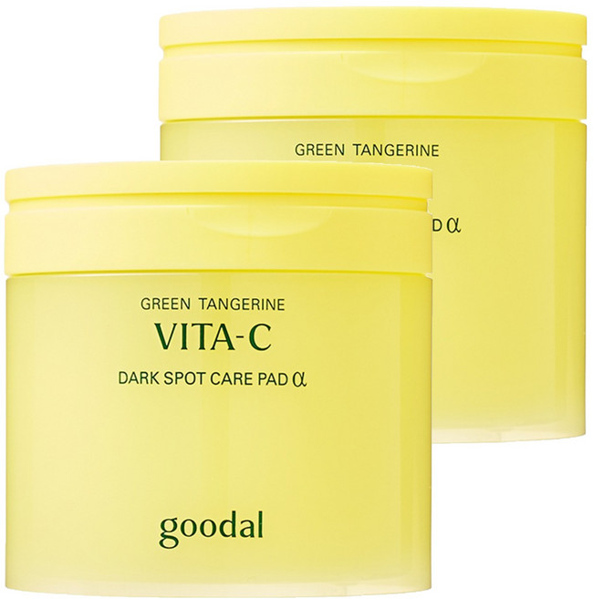goodal 青橘維他命C淡斑護理棉片 Alpha 160ml, 70枚入, 2個
