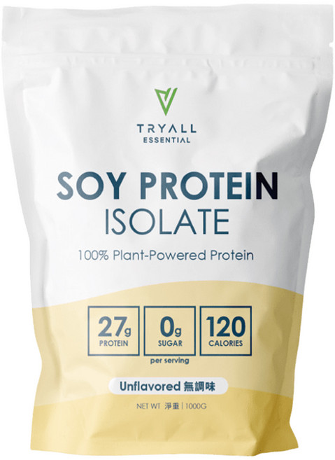 TRYALL 分離大豆蛋白, 1kg, 1包