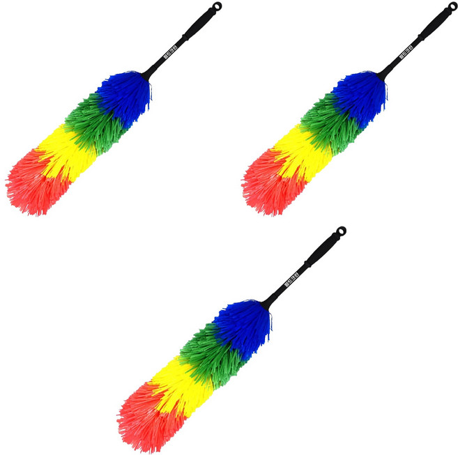 월드크린 그물망 먼지털이개 대, 혼합색상, 3개