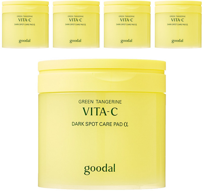 구달 청귤 비타C 잡티 케어 패드 알파 160ml, 70매입, 5개