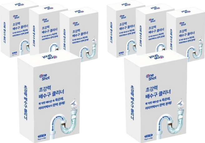 원샷 초강력 배수구 클리너, 120g, 2개