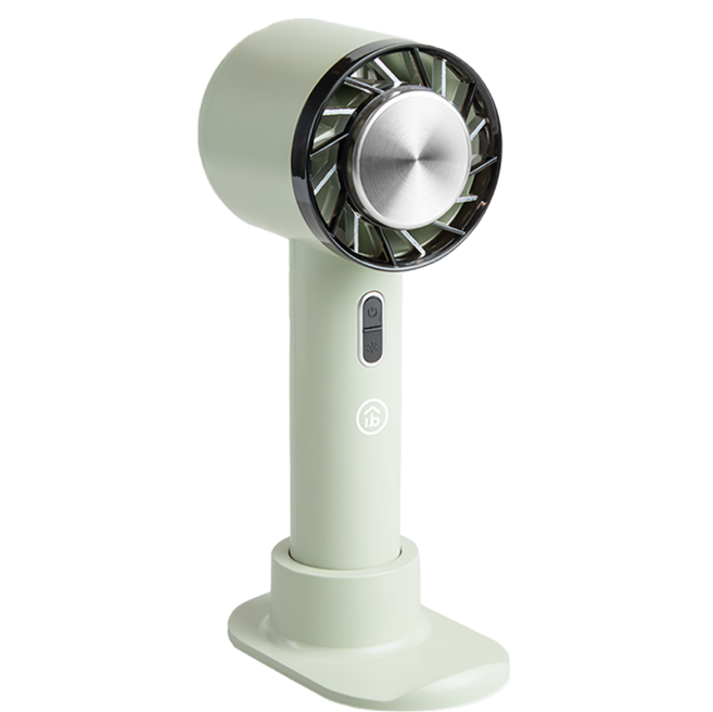 aibo 冰鎮冷敷 手持/桌立 USB充電式隨身支架風扇, 暮光綠, HA-FAN1133-G