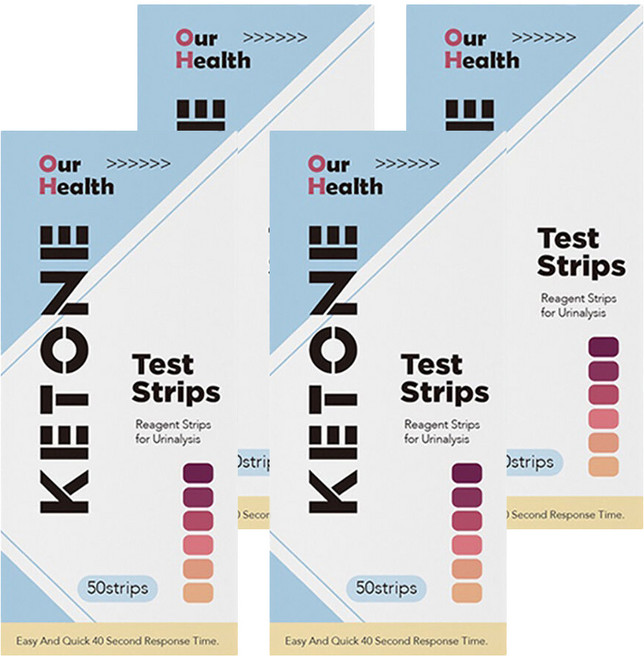 萬程 尿酮脂肪代謝檢測試劑 未滅菌 50入, 4盒