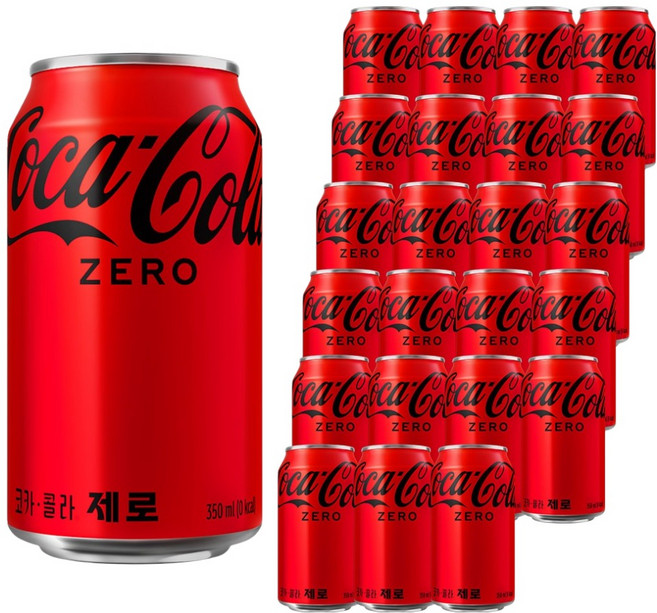 코카콜라 제로, 350ml, 24개