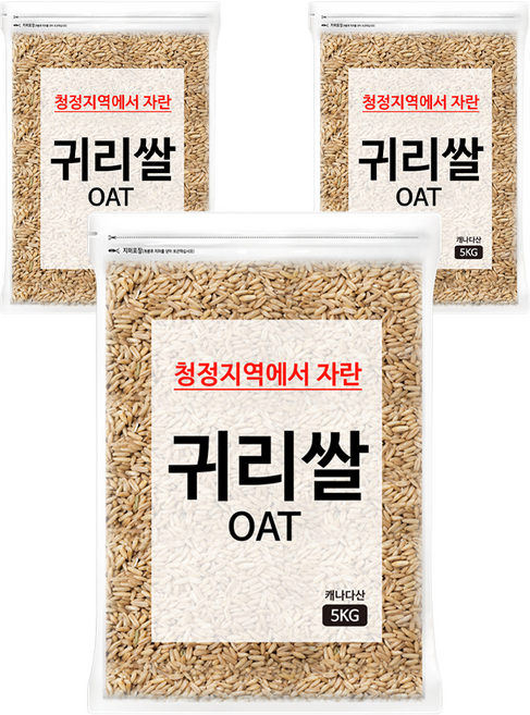 대구농산 귀리쌀, 5kg, 3개