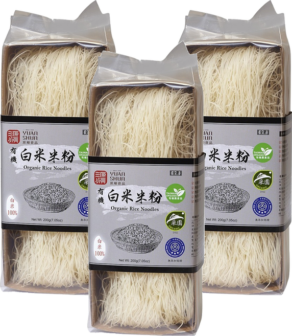 源順食品 有機白米米粉, 200g, 3包