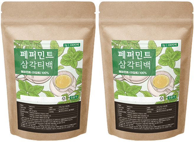 조은약초 페퍼민트 차, 100개입, 2개, 2g