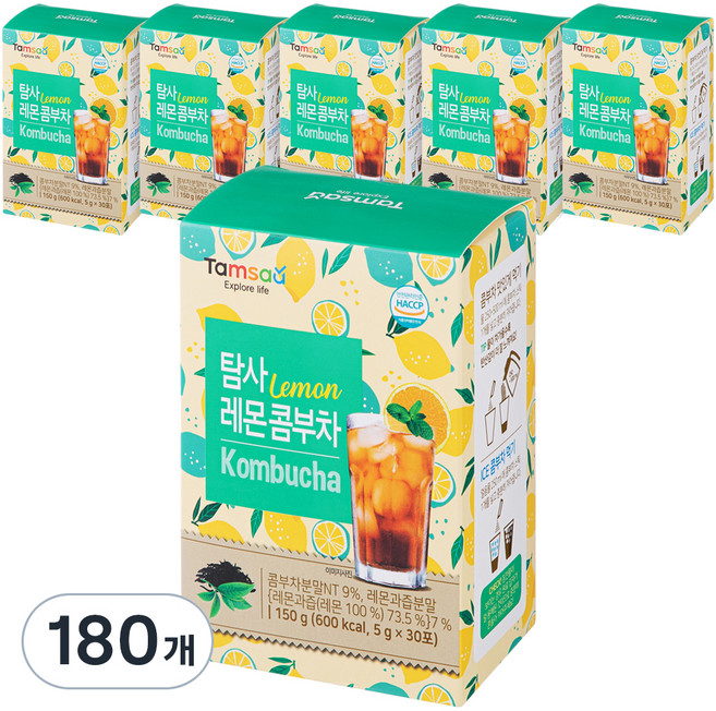 탐사 레몬 콤부차, 5g, 30개입, 6개