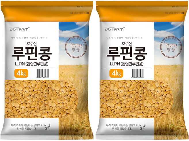 대구농산 건강한밥상 루핀콩, 4kg, 2개