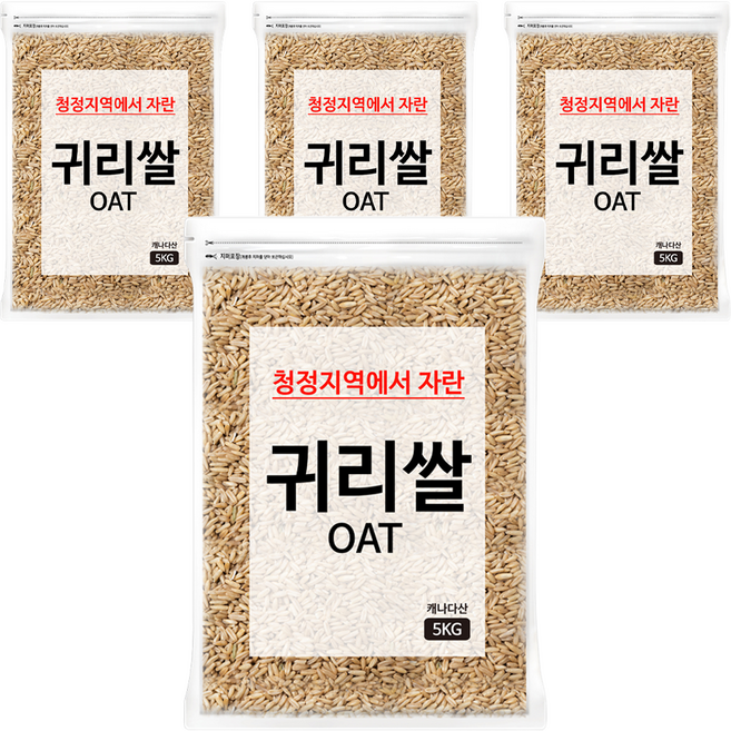 대구농산 귀리쌀, 5kg, 4개
