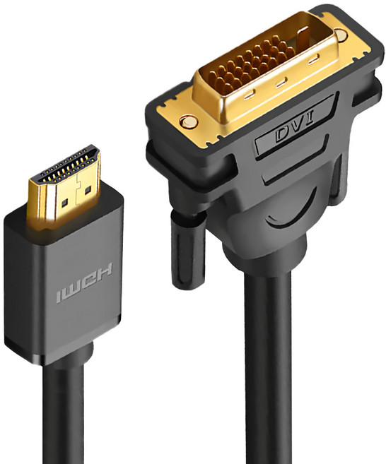UGREEN 綠聯 HDMI轉DVI雙向互轉線 3m, HD106, 1個