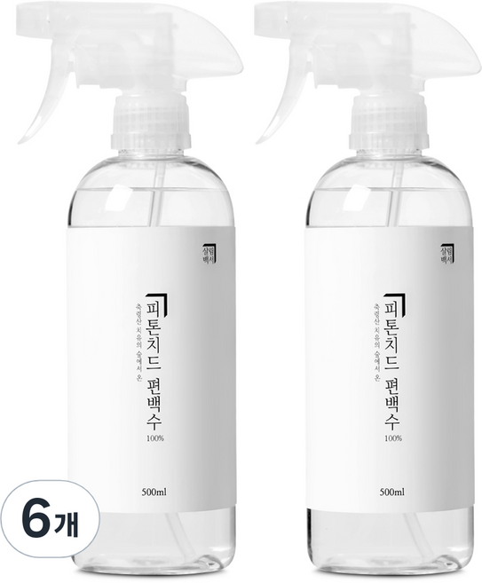 살림백서 편백수 피톤치드 스프레이, 6개, 500ml