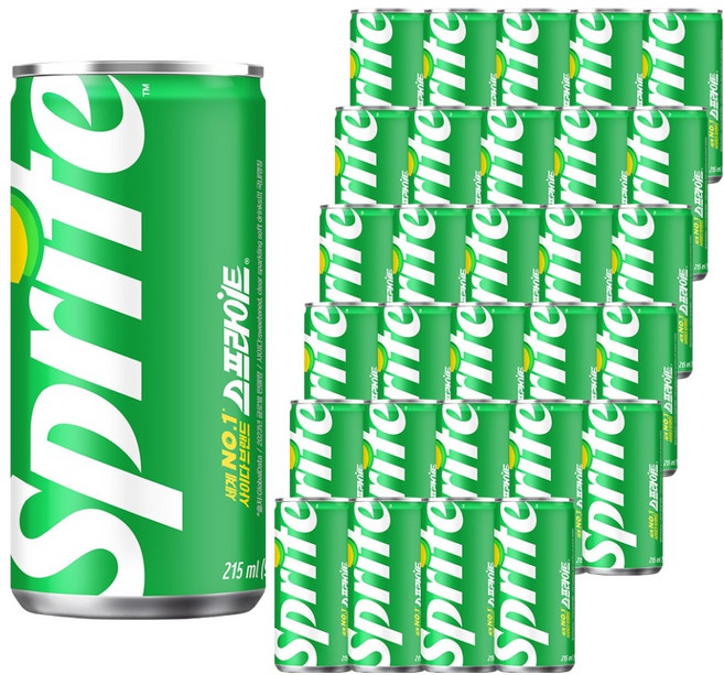 스프라이트 사이다, 215ml, 30개