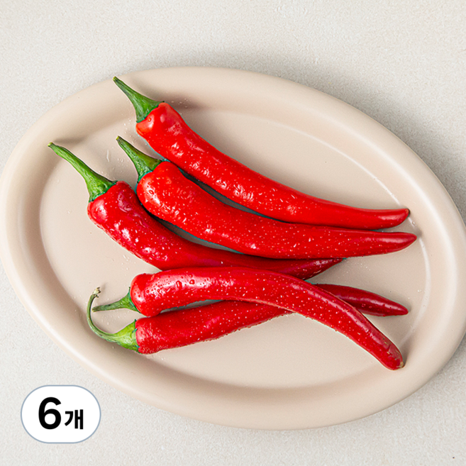 못생겨도 맛있는 홍고추, 100g, 6개