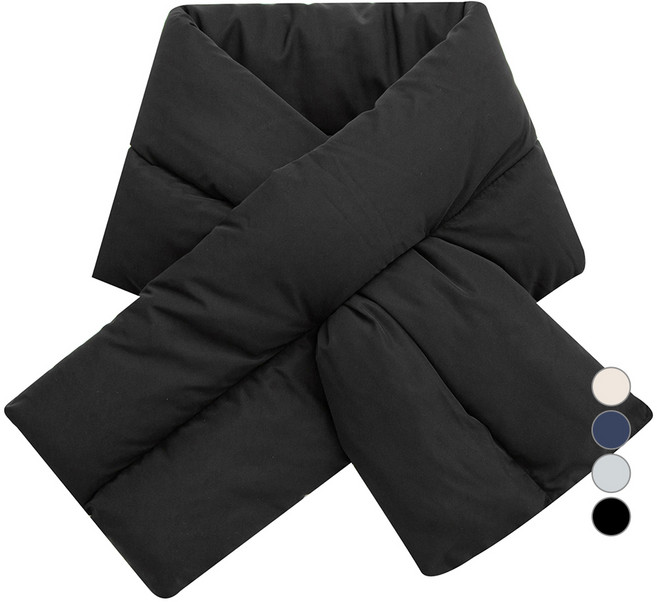 캐럿 겨울 와이드 패딩 목도리