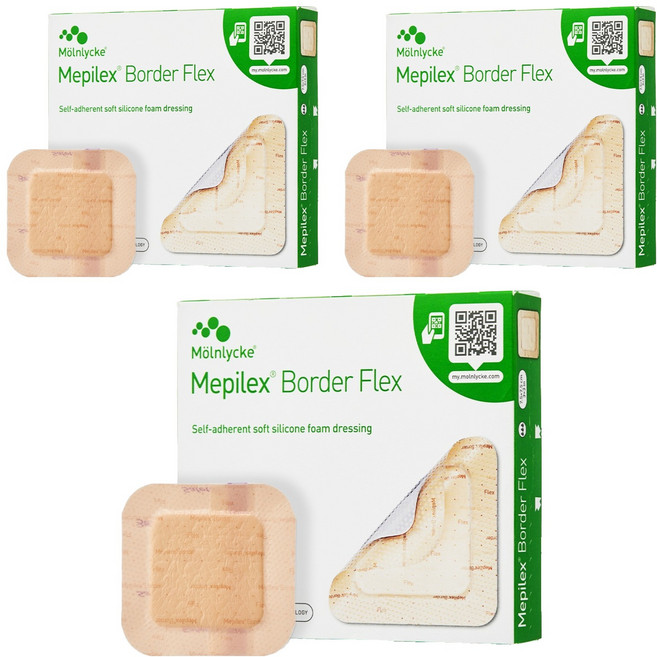 메피렉스 보더 플렉스 실리콘 폼 드레싱 5p, 3개