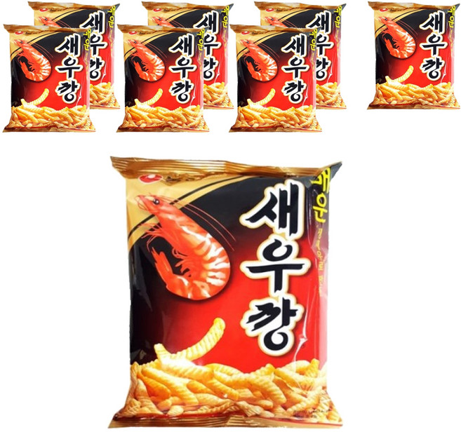 새우깡 매운새우깡, 90g, 8개