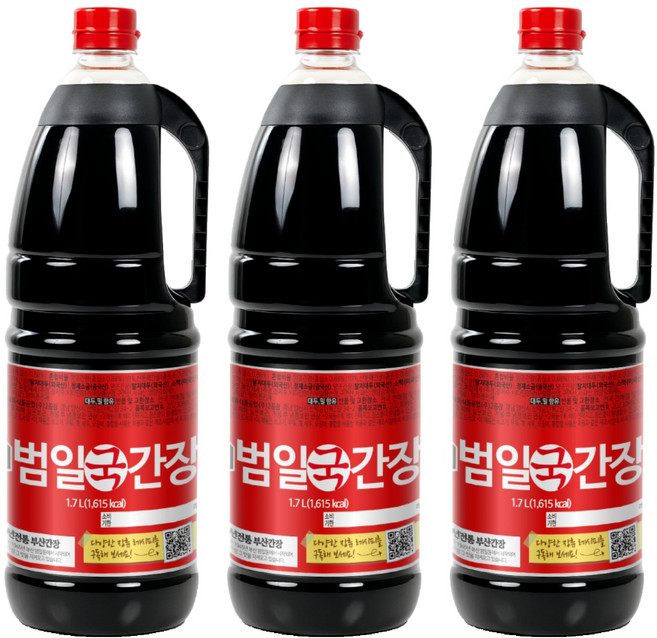 범일 국간장, 1.7L, 3개