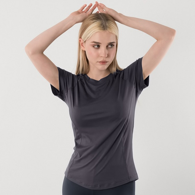 아르메데스 여성용 피치터치 숏슬리브 슬림라인 등산 라이딩 트래킹 베이스레이어 언더레이어 상의 AR-242