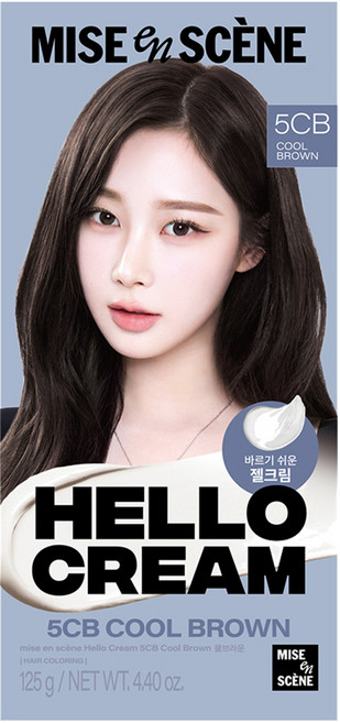 미쟝센 뉴 헬로크림 염색제, 쿨브라운, 1개