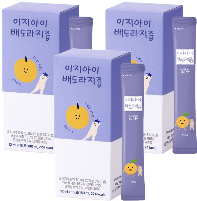 이지 아이배도라지즙, 12ml, 45개