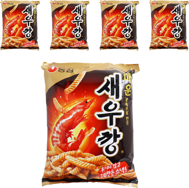 새우깡 매운새우깡, 90g, 5개