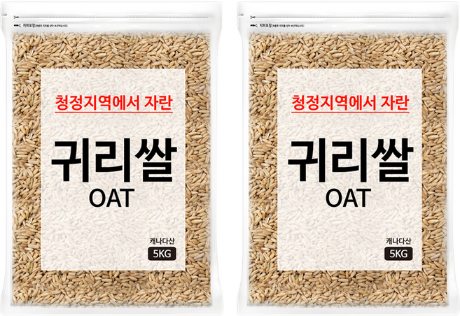 대구농산 귀리쌀, 5kg, 2개
