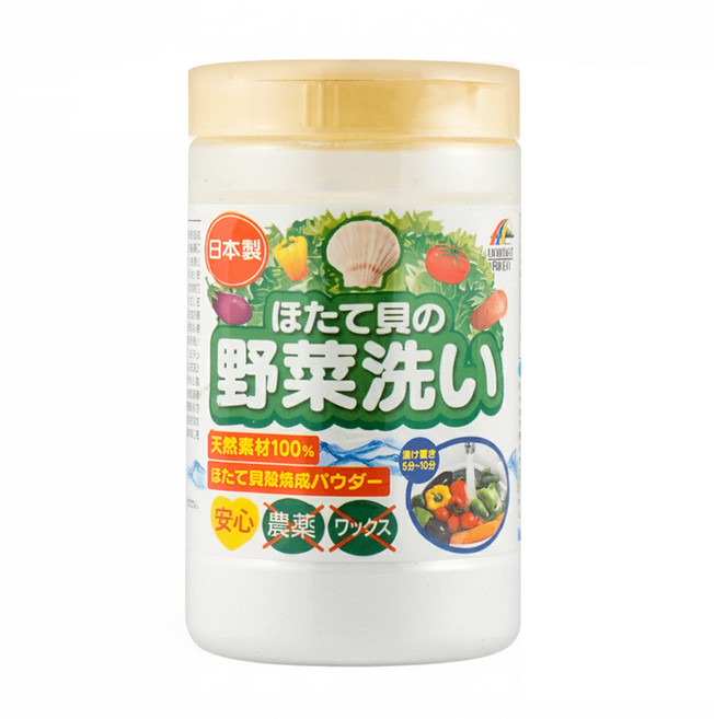 UnIMAT RIKEN 蔬果清潔貝殼粉 日本產, 100g, 1罐