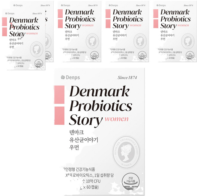 덴프스 덴마크 유산균이야기 우먼, 60정, 6개