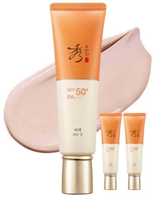 Sooryehan 秀雅韓 晶燦紫斷超能光感防曬霜 SPF50+ PA+++, 50ml, 3個