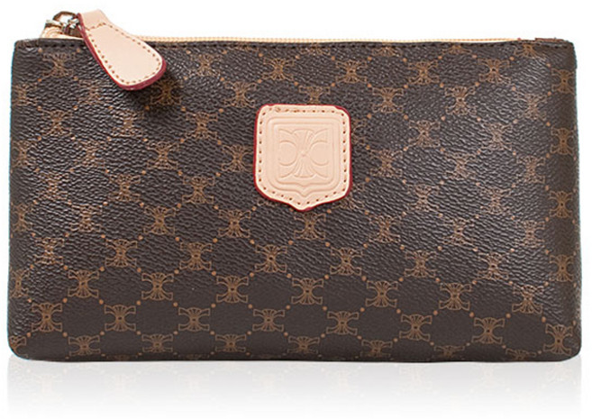 끄레앙 가죽콤비 고급 화장품파우치 S600