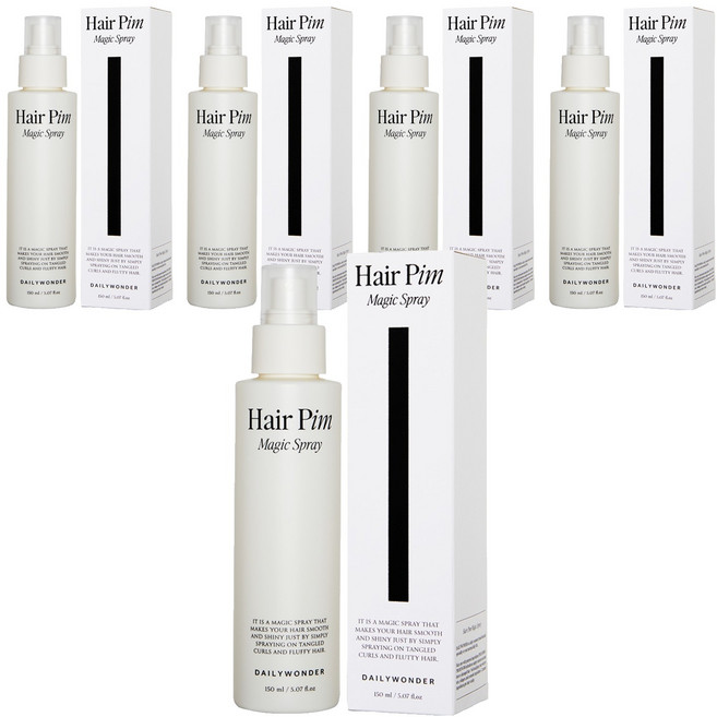 데일리원더 헤어 핌 매직 스프레이 모든모발용, 5개, 150ml