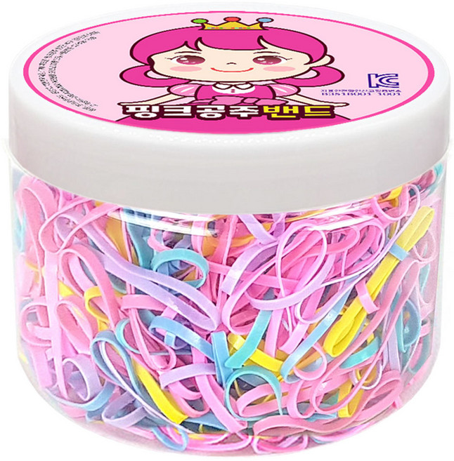 핑크공주 아동용 머리끈 케이스형