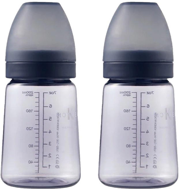 MOTHER-K 精粹極簡PPSU奶瓶, 夜幕藍, 180ml, 2個