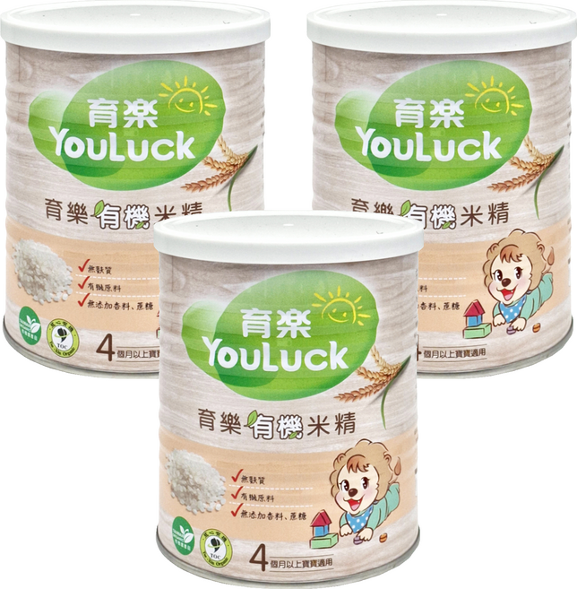 YouLuck 育樂 米精, 250g, 3罐