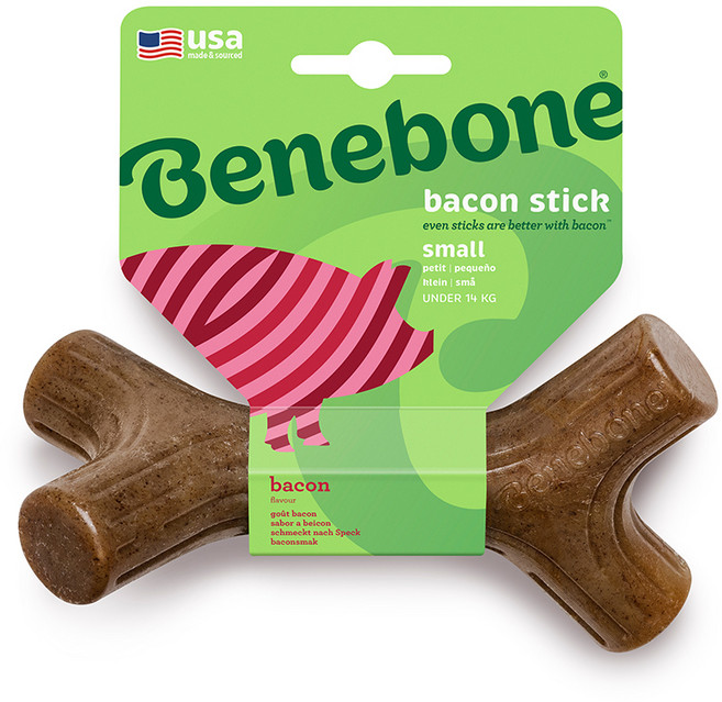 베네본 스틱 강아지 츄잉 장난감, 베이컨, 1개