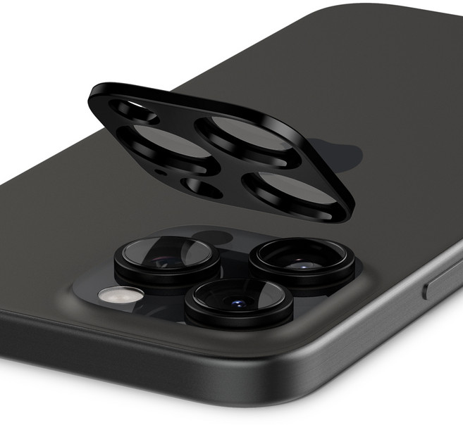 슈피겐 카메라 강화유리 필름 글라스 tR 옵틱 블랙 AGL05273 2p, 1개