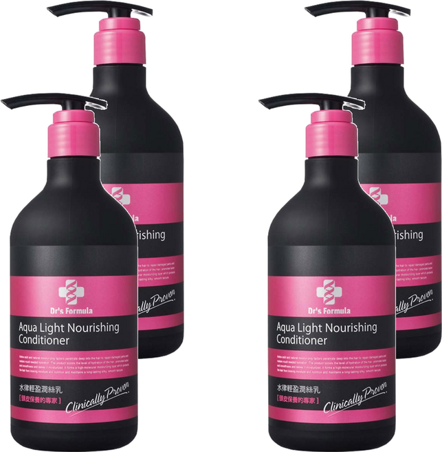 台塑生醫 Dr's Formula 水律輕盈潤絲乳, 530g, 4瓶