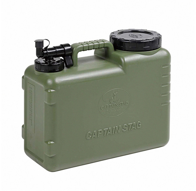 CAPTAIN STAG 鹿牌 日本製便攜水箱/水壺 CS_UE-2032 10L, 橄欖綠, 1個