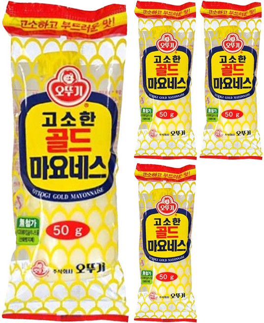오뚜기 고소한 골드 마요네스, 50g, 4개