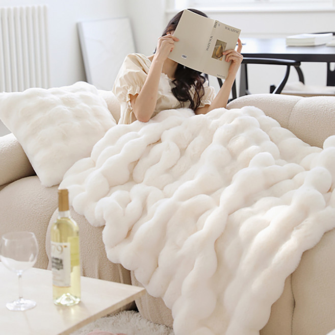 베이직톤 버니버니 30mm 장모 극세사 차렵이불