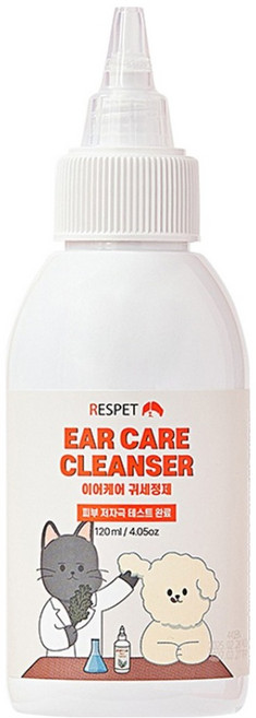 RespetLab 寵物護耳潔耳液, 1瓶, 120ml